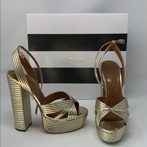 Aquazzura Sundance Gold For Sale Off 77